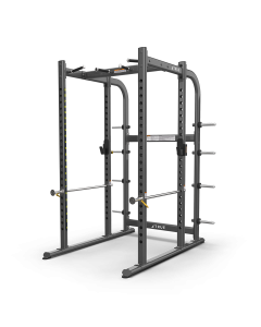 TRUE FITNESS XFW-7900 POWER RACK WITH PLATE HOLDERS